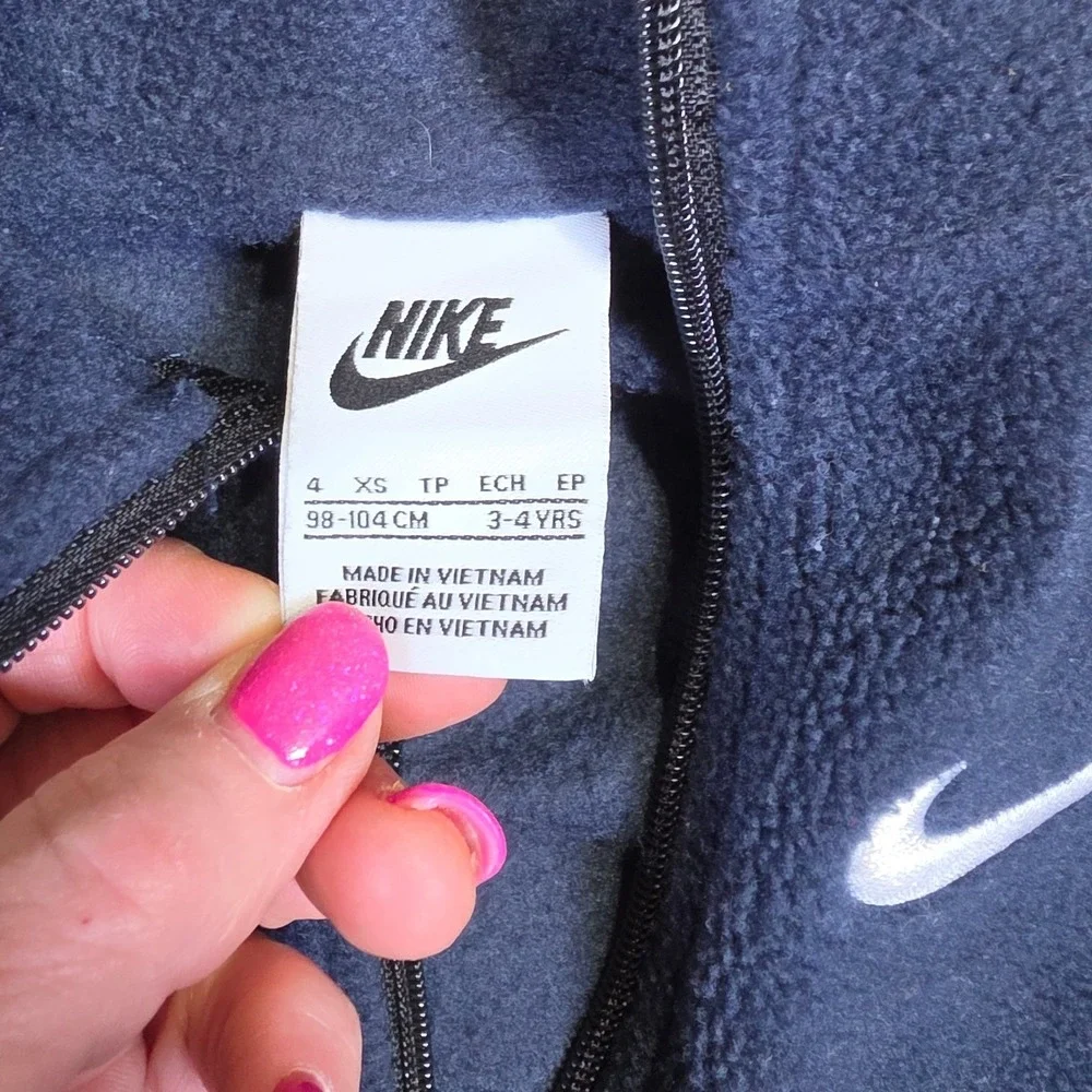 Nike Fleece Jacket and Garanimals Hoodie Boys Size 4T 4 Navy Charcoal Red Lot 2